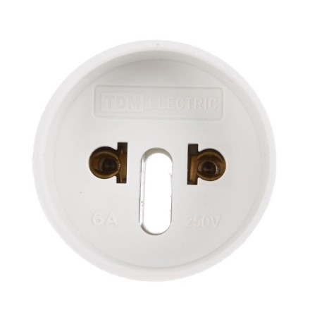 TDM adapter, 6 A, 250 V, without grounding, white, SQ1806-0023-1