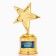 Cup Award Figure: Golden Dad star gold, plastic, 16.5 x 6.3 cm.