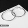 Classic-rings “Classic” d = 3 cm, silver color