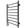 The electric heated tower "Sanprise" Aurora P8, 500x800 mm, left, black