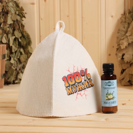 Gift set on February 23 The cap "100% man" + flavor eucalyptus-1