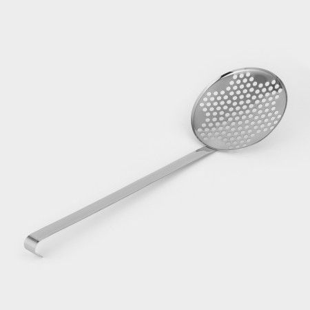 Schumovka "Povarskaya", d = 17 cm, handle length = 38 cm, silver color-1