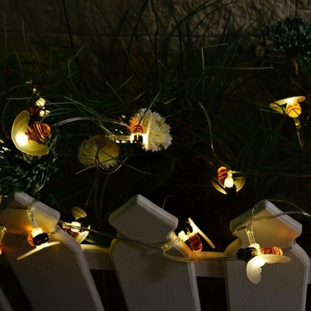 Garden Darwal on the Solar Battery "Bees" Uniel, IP44, 3.8 m, warm white-5