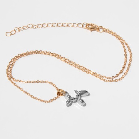 Piece "Dog" toy, color silver in gold, 45 cm-2
