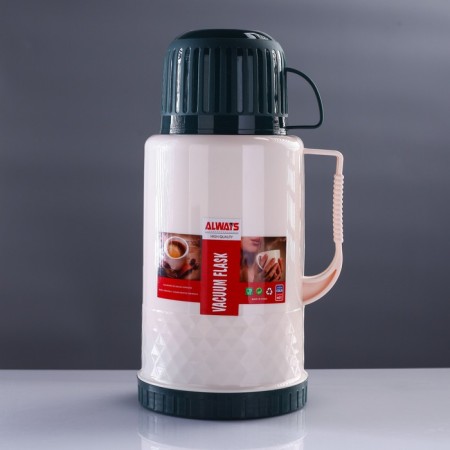 Thermos 1.2 l, with a glass flask, retains heat 18 hours, 15 x 28 cm, mix-1