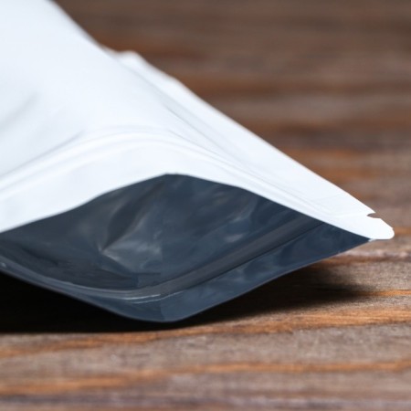 Package doy-pack, matte, white, 10 x 15 x 4 cm-2