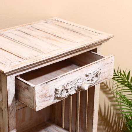Tumbling "Old Bali" 50x30x90 cm, Albeye tree, white-3