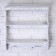 The shelf is hinged "Provence", three -tier, white, 49 × 13 × 49 cm