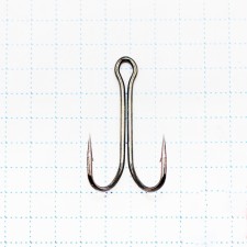 The hook KOI Short Double Hook, size 2 int, BN color, double, 10 pcs.