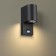 Faced wall lamp with an IP44 1x7W movement sensor