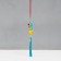 Suspension-Sasha Textile "Dragon" Blue 2x7.5x24 cm