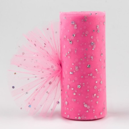 Fatin with sparkles, 15 cm, 11 ± 1 g/sq.m, 23 ± 1 m, pink color No. 4