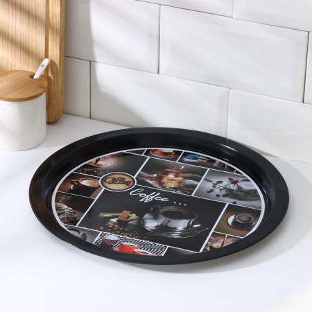 Tray "bistro", d = 32 cm, black color-2