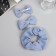 Hair set "Felicia" (elastic band 7 cm, 2 clamps 6.5 cm) style, blue