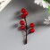 Decor for creativity "A twig with berries 7 berries" set 10 pcs 7 cm