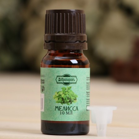 Эфирное масло "Мелисса", флакон-капельница, аннотация, 10 мл, "Добропаровъ"-1