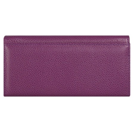Wallet on the button, Dep. For bills/maps (6)/coins, purple color 18x9x2.5cm-3