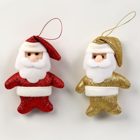 Soft toy "Santa Claus" on the suspension, color mix-2