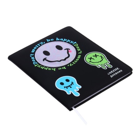 Universal diary for grade 1-11 Smile, hard cover, artificial leather, foam rubber, lies, 80 g/m2-1