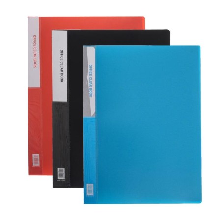 A4 folder, 10 transparent files, 400 μm, mix
