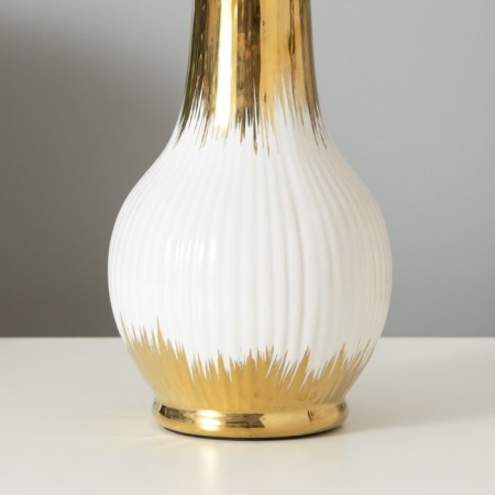 Table lamp "Alba" 1x40W E14 white/gold 24x24x40cm-3
