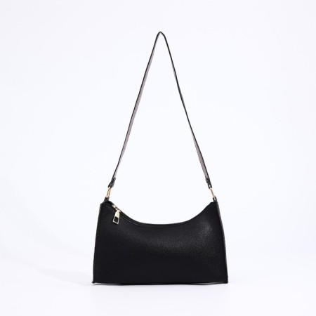 Bag Women's Baget with a zipper, black color-1