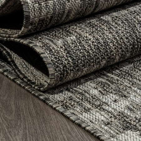 Rectangular carpet Merinos Kair, size 160x300 cm, Gray color-3
