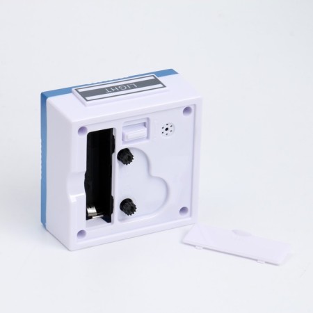 Clock - alarm clock "Classic" with backlight, discrete move, 8 x 8 cm, aa-2