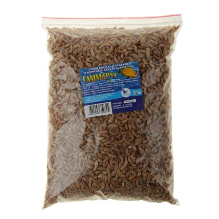 Feed for fish and turtles "Aquaculinar" gammarus, carcass, bag, 100 g