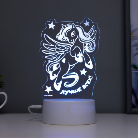 Sensor lamp "Best of all" LED 7 USB flowers/from the batteries white RISALUX-2
