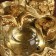 The desktop fountain from the network, the backlight "bag with gold coins" gold 21x15x12 cm