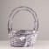 A set of wicker baskets, 2 pcs, 32x22x15x44 cm, lilac
