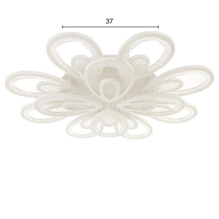 Causteen with PDU 71106/12WT LED 384W 3000-6000K Dimmer white 78x78x13 cm Bayerlux-1