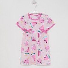 Dress for girls, pink color/watermelon, height 86