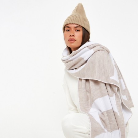 Feminine bilateral mist beige, size 47*226cm-3