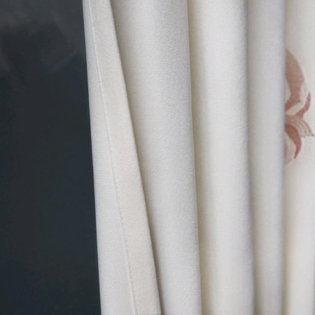 Set of curtains "Liberty", size 145 x 270 cm - 2 pcs, white color-2