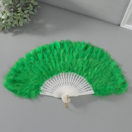 Fan plastic, green "green" h = 26 cm 25 blades 3x50x26 cm