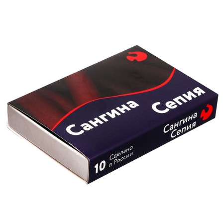 Sangin/Sepia, set 10 pieces, (length55 ± 1 mm; diameter 8 mm ± 1 mm), in a cardboard box-2