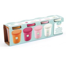 DJeco plasticine set, 4 colors