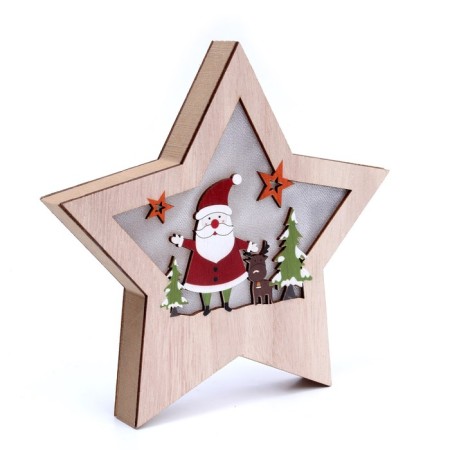 Decor with backlight "Fairy Tale in the Star" 2.3 × 19.7 × 19.7 cm-3