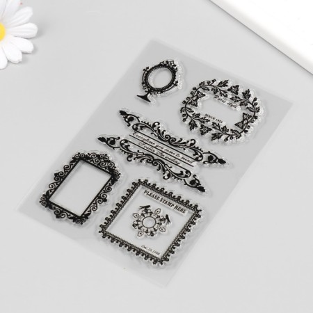 Stamp for creativity Silicon "Lace frames" 16x11 cm-1