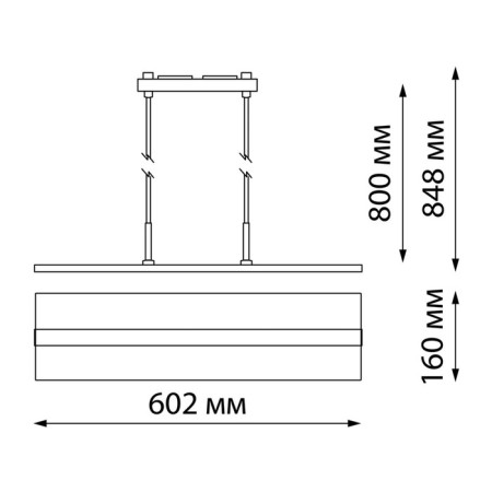 Snow -linen three -dimensional novotech lamp. Iter, 30W, LED, 848x602x160 mm, white color-1