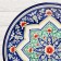 Largan Rishtan ceramics "Patterns", 42 cm, Blue Mix