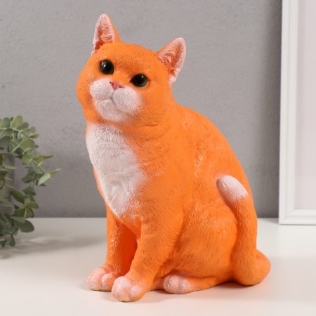 The piggy bank "Red -colored cat" height 31.5 cm, width 16 cm, length 24 cm.-1
