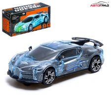 CRAZY RACE machine, racing, Russian voice acting, light, works from batteries, gray color gray