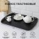 Tray, 49 × 35 cm, black color