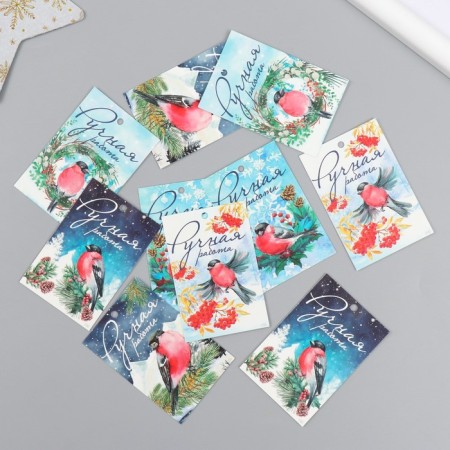 Cardboard "NG Snegier" set 10 pcs (5 types) 4x6 cm-1
