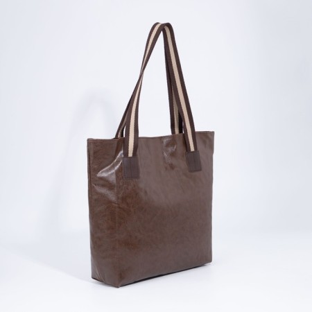Shopper bag on magnet, brown color-1