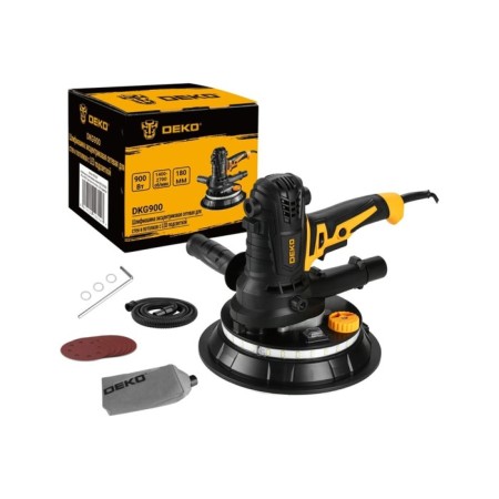 Grinding eccentric Deko DKG900, 180 mm, 900 watts, for walls and ceilings, led backlight-1