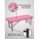 Cosmetological couch with a face for the face Massage Basic SV, size 180 × 60 × 72 cm, pink color
